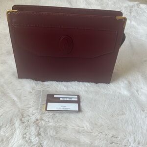 AUTHENTIC CARTIER MAKE UP POUCH